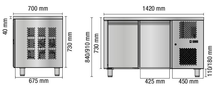 TAVOLO 700 2 P TN