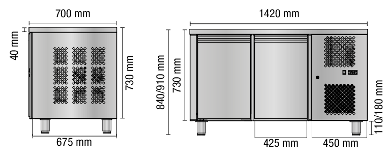 TAVOLO 700 2 P TB