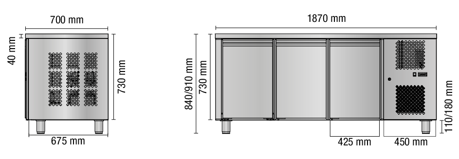 TAVOLO 700 3 P TN