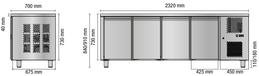 TAVOLO 700 4 P TB